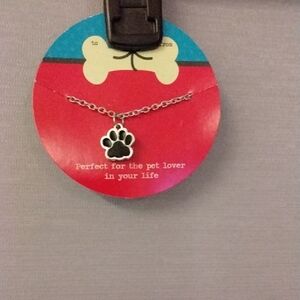 Silver Paw Print Necklace